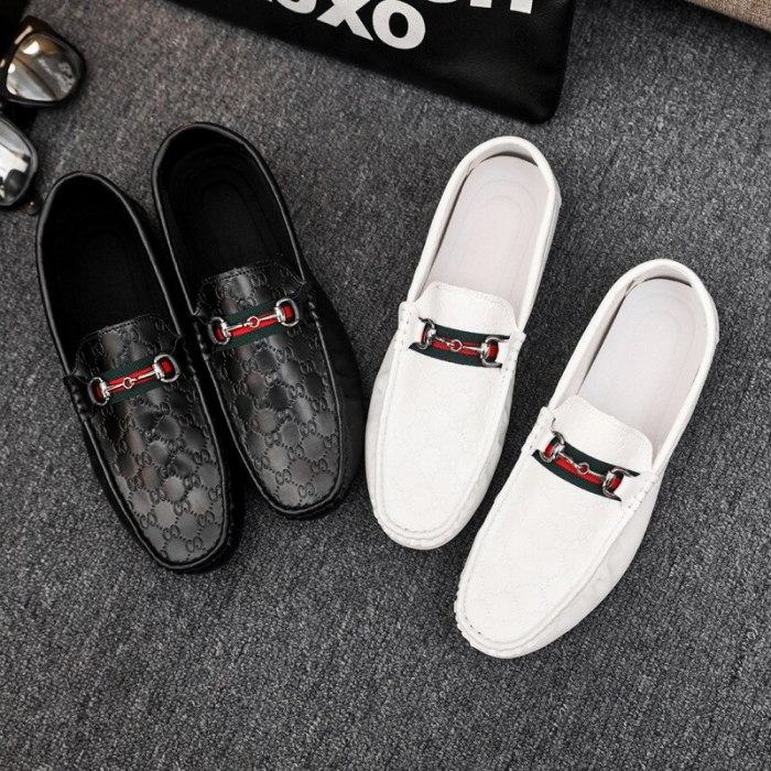 Leather Loafer Men Casual Shoes Luxury Brand 2021 Mens Fashion Loafers Moccasins Breathable Slip on Black Driving Shoes