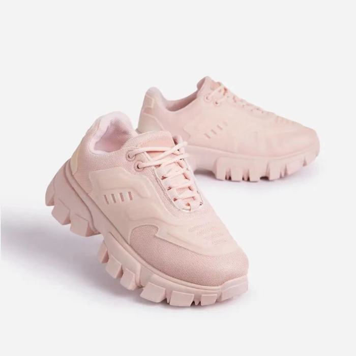 Women Platform Sneakers Women's Sport Shoes Chunky Shoe Thick Heel Sneaker Creepers Woman Footwear Daddy New Designer