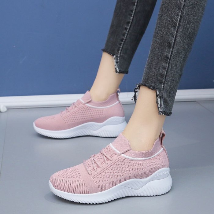 Women's Sneakers Leisure Breathable Mesh Outdoor Fitness Running Sport Shoes Platform Sneakers Zapatillas