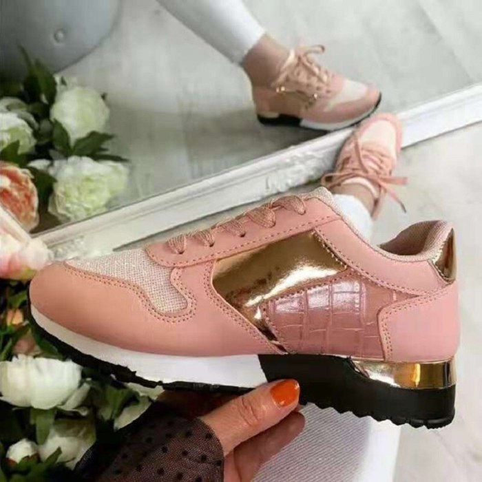 Women Sneakers Single Shoes Autumn Vulcanized Sneakers Loafers Wedge-Heel Platform Thick-soled Hollow Sports Shoes Zapatos Mujer