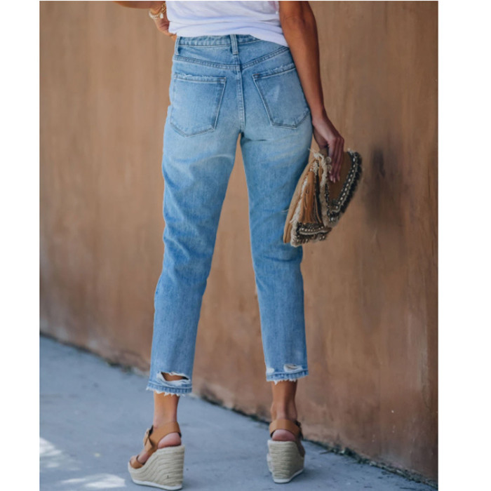 Vintage high waisted jeans woman bleached woman's jeans for women ripped harem pants boyfriend jeans women's jeans Plus size