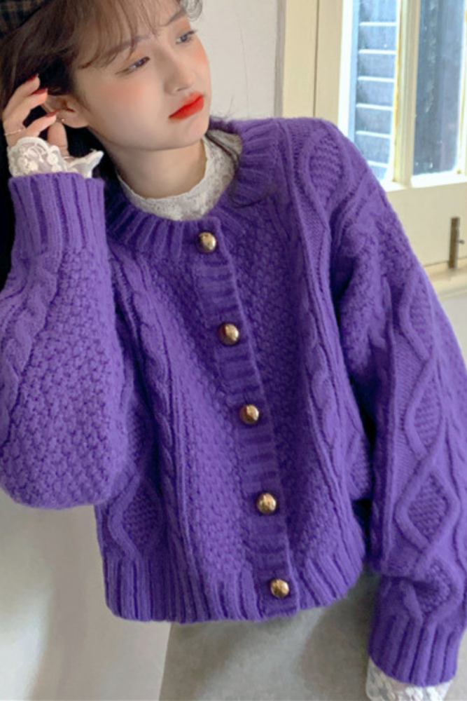 Autumn Fashion Retro Twist Cardigan