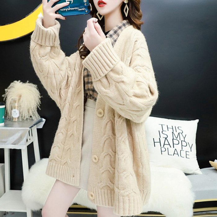 Women's Fashion Korean Oversize Cardigan