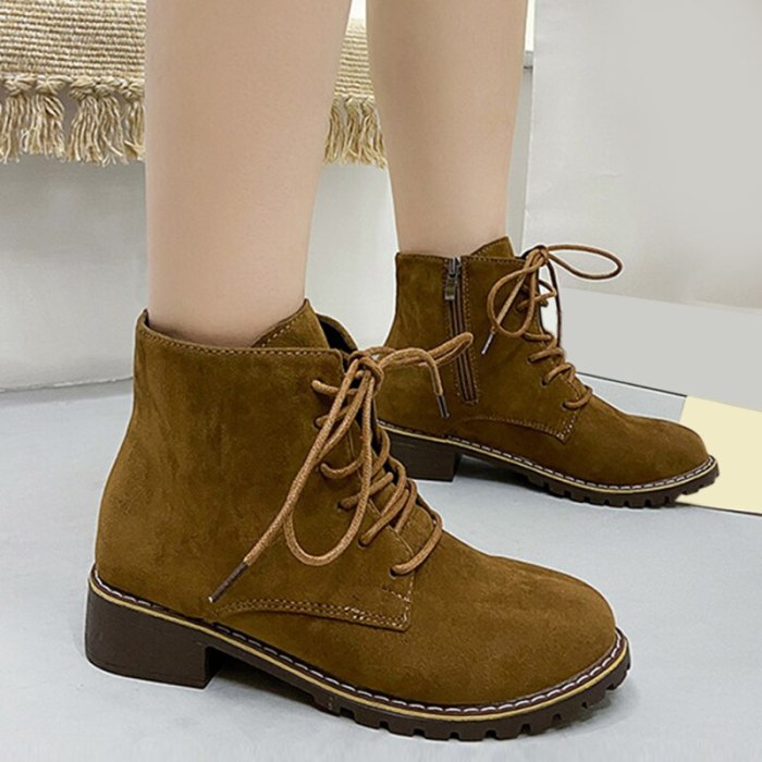 Women Thick Platform Ankle Boots