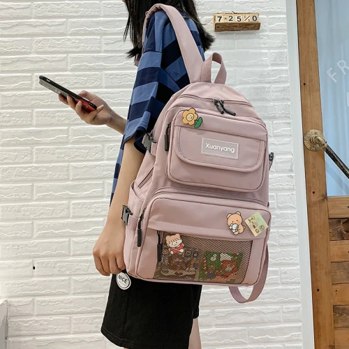High Quality Women Student Schoolbag Travel Big Capacity Nylon Mochila Laptop Backpack Boy Girl Mochilas for Teenager Bagpack