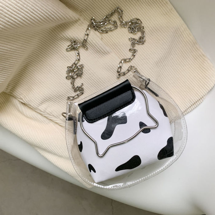 Handbag Transparent Bags Crossbody Bags for Women Shoulder Bag  Chain PU Leather Messenger Bags Fashion Purse Designer Bag