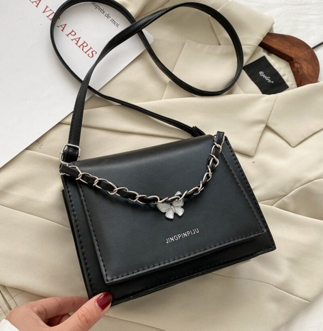 Fashion Solid Color Envelope Messenger Bag Girls Casual Butterfly Crossbody Shoulder Bag Simple Leisure Personality Women Bag