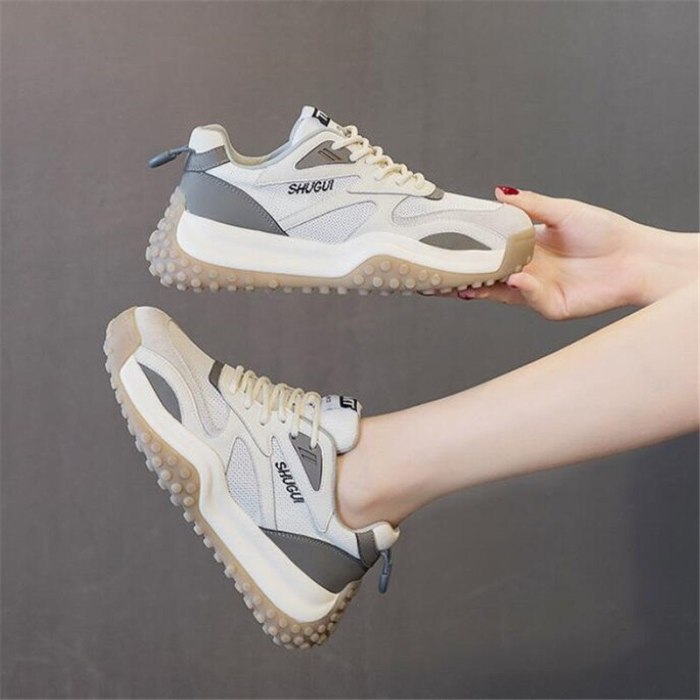 2021 High Quality Factory Sale Fashion Best Sell New Women Flats Shoes Leather Vintage Casual Shoes  Autumn Sneaker