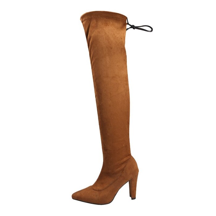 Autumn Fashion Pointed Knee High Boots