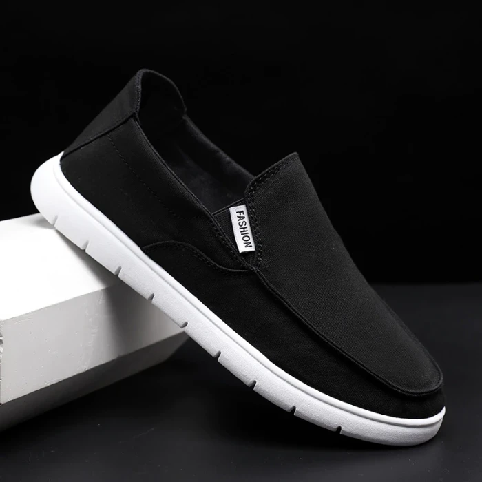 Men Slip-on Breathable Canvas Flat Loafers