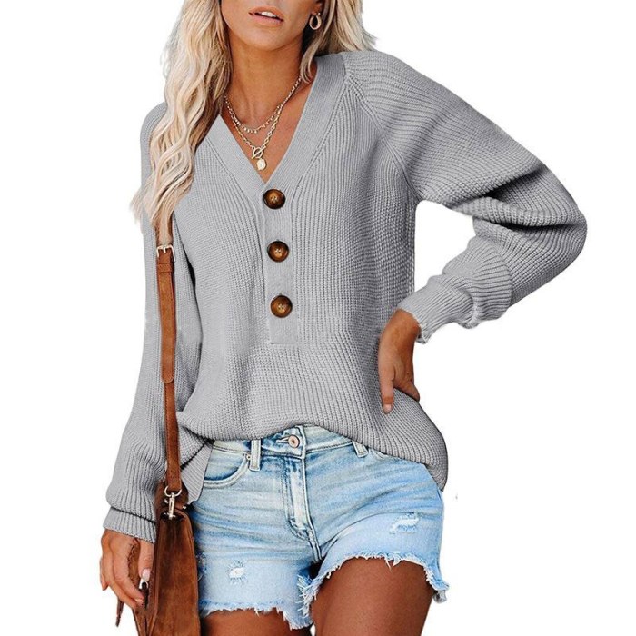 Women Soft Fashion Autumn Casual Knitted Sweater