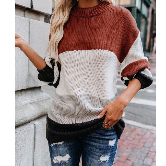 Women Loose Casual Knitted Sweater