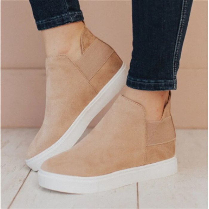 2022 Spring and Autumn Women's Shoes  Flats Elastic Band Casual Shoes