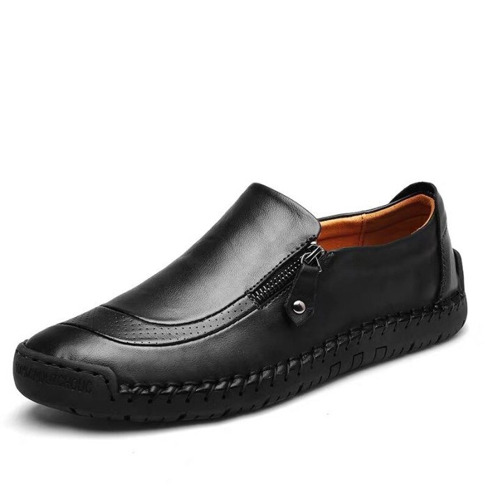 Leather Men Casual Shoes Luxury Brand 2020 Mens Loafers Moccasins Breathable Slip on Black Driving Shoes Pls Size 38-48