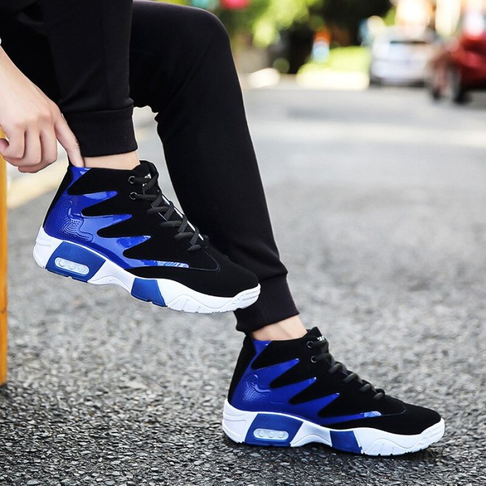 Men High Top Casual Flat Lace-up Sneakers