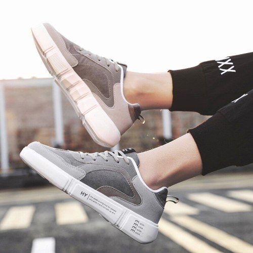 2021 New Outdoor Men Casual Shoes Spring Autumn Breathable Men Shoes Fashion Lace Up Black Sneakers Shoes