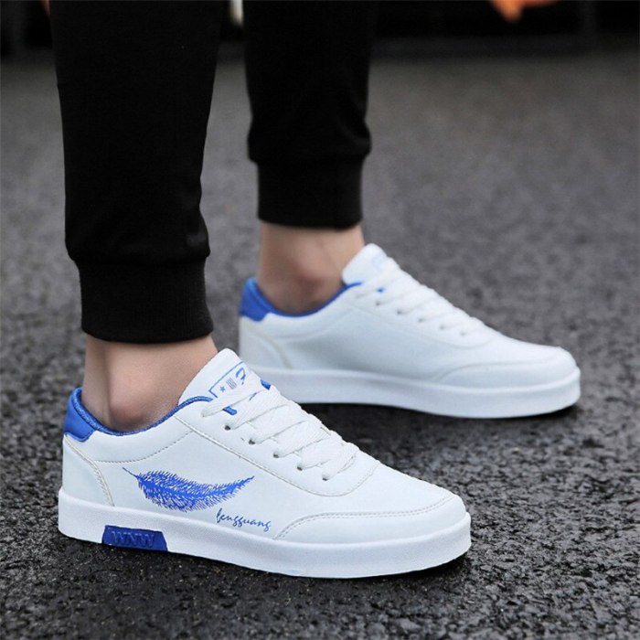 Fashion Casual Trendy Comfortable Leather Lace-up Men's Sneaker