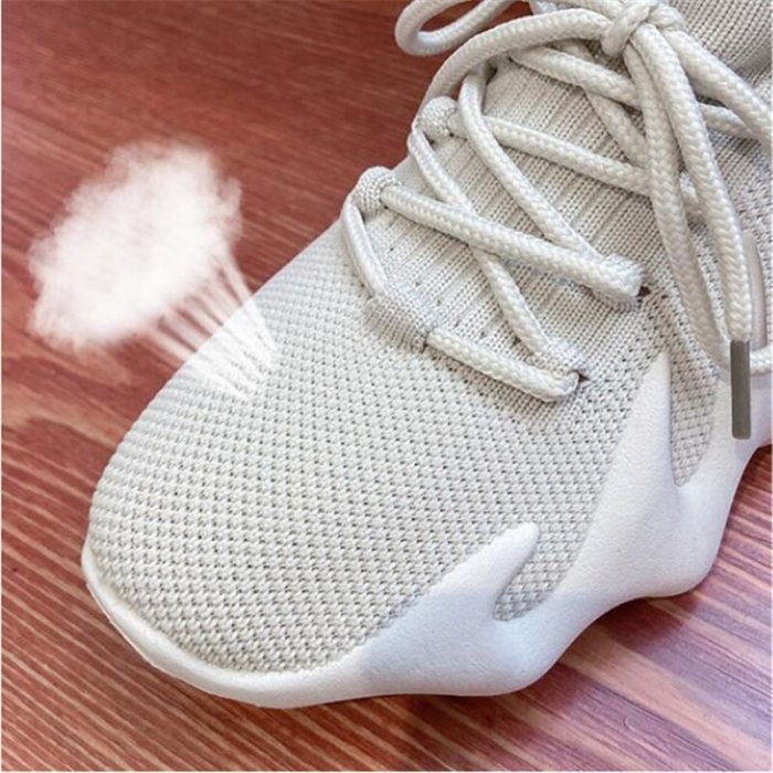 Mesh Women Sneakers Flats Socks Shoes Summer Breathable Cross Tie Round Toe Casual Fashion Sport Female