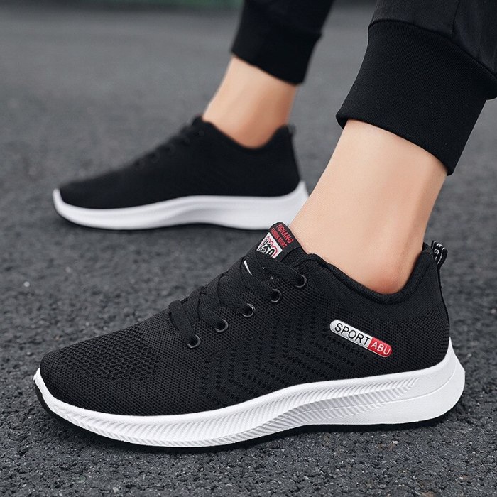 Men Sumer Running Shoes light Sport Gym Training Sneakers Breathable Anti-skid Outsole Walking Shoes