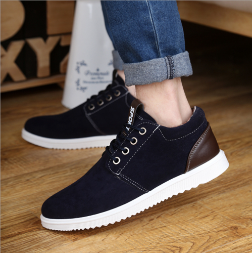High Top Sneakers British Mens Shoes Casual Moccasin Shoes Men Leather Designer Shoes Men High Quality Chaussure Homme