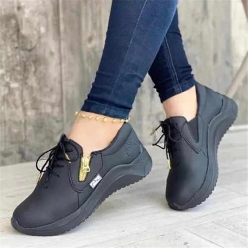 2021 Autumn and winter new leisure sports viscose shoes spot low-top Leisure sports pure color round head single shoe