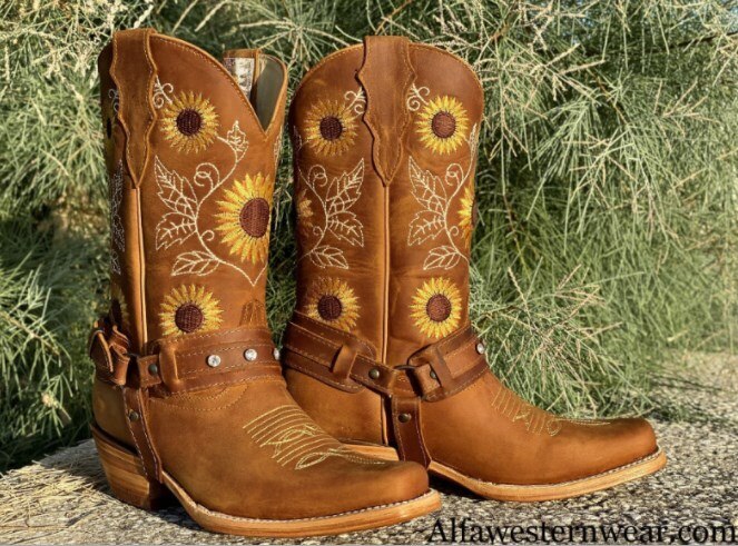 Cowboy Boots For Women Autumn Westerm Boots Retro Booties Women Ladies Shoes Botas