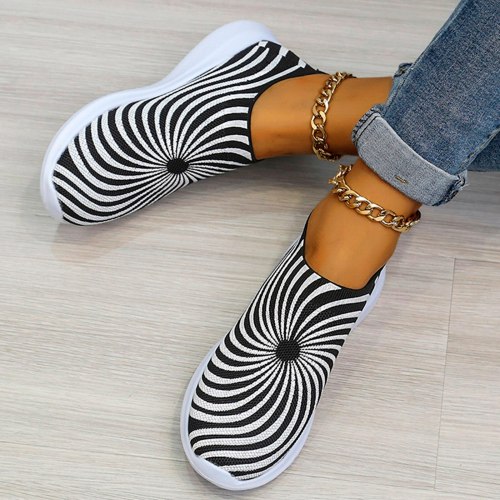 Women Sneakers Casual Breathable Net Cloth Shoes Wedges Slip-on Female Sneakers Woman Vulcanize Shoes Walking