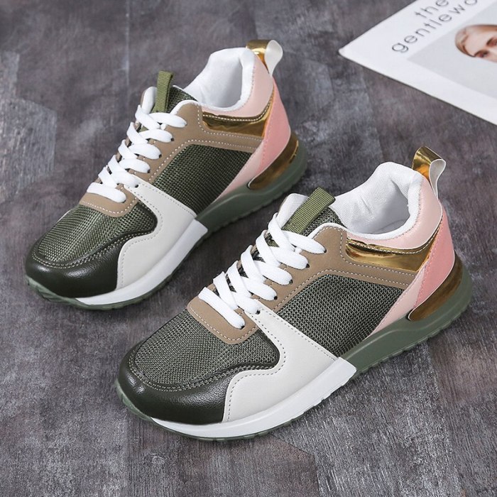 Women Autumn New Fashion Casual Shoes Height Increasing Sport Wedge Shoes Air Cushion Comfortable Sneakers