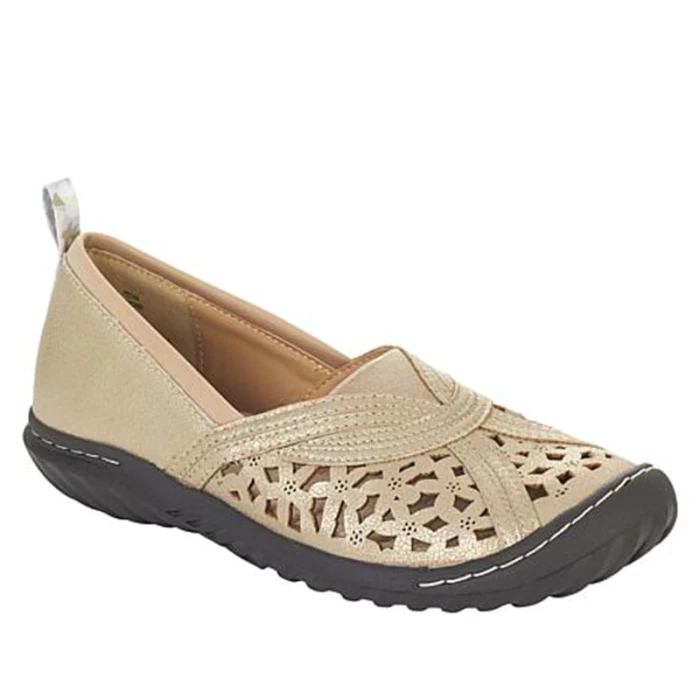 Women Hollow Out Round Toe Casual Flat Shoes