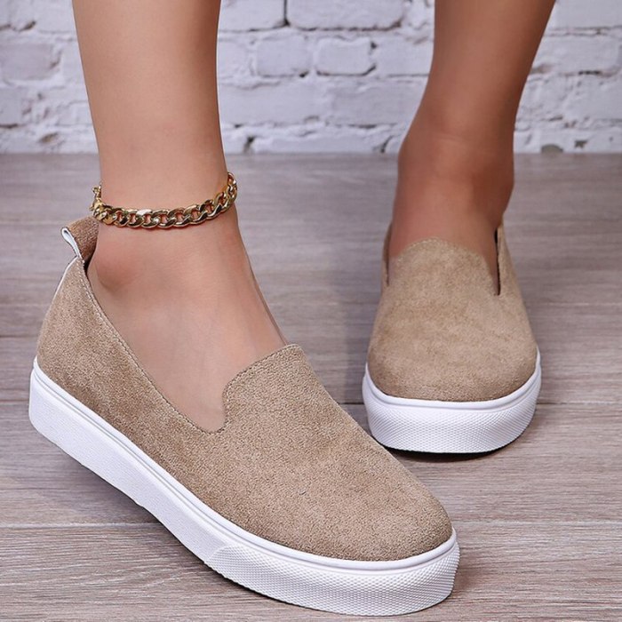 Women's Shoes Summer New Fashion Solid Color Flat Canvas Shoes Plus Size European And American Leisure Comfortable Single Shoes