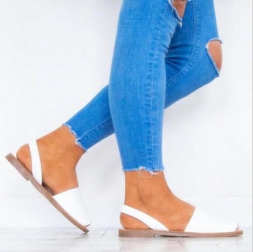 Hot style Flat sandals Fish mouth shoes Soft bottom large size for foreign trade Lady sandals fisherman shoes