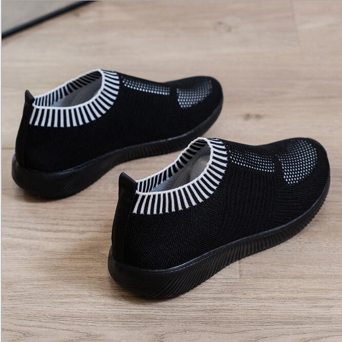 New Plus Size Casual Flying Woven Women Flats & Loafers