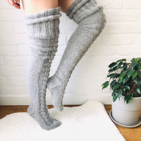 Women's Leisure Warm Solid Color Long Socks