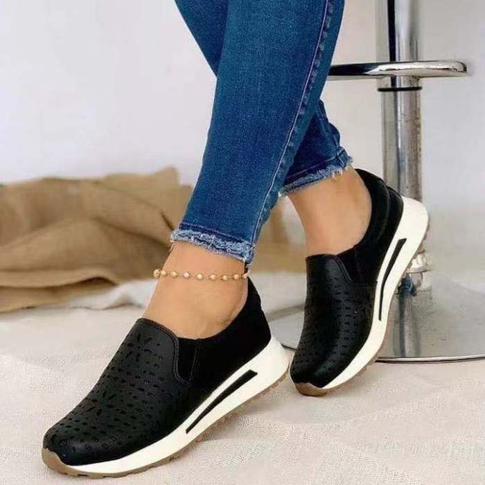 Fashion Breathable Air Mesh Women Shoes Wedges Heel Shoes Ladies Knitting Sock Sneakers Women Platform Casual Shoes