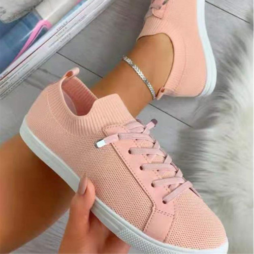 Women Flats Sports Shoes 2022 Spring Autumn Weave Breathable Casual Soft Cozy Shoes