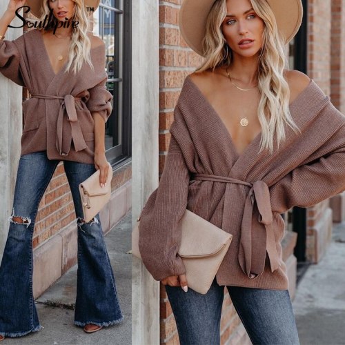 Long Sleeve top Loose Style Sweater Cardigan For Women 2021 Autumn Winter Knitted Oversized Sweater Female Clothing