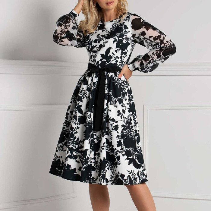2021 Fashion Autumn Dress New High-end Loose-fitting Medium-length Shirt Silk Satin Silk Dress Girl