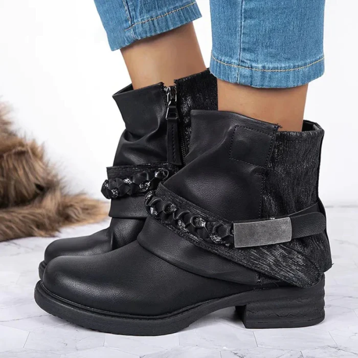 Shoes Women Anklet Boots Pointed Toe Comfortable Platform Snow Boots For Woman Winter Female Keep Warm Botas De Mujer