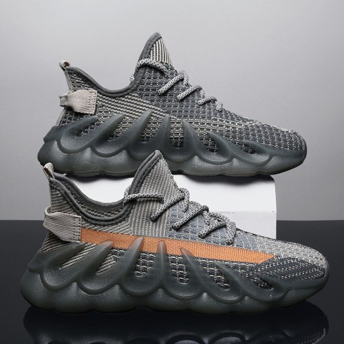 Sports Shoes 2021 Summer New Octopus Men's Shoes Fashion Korean Style Breathable Flying Woven Casual Shoes Wholesale