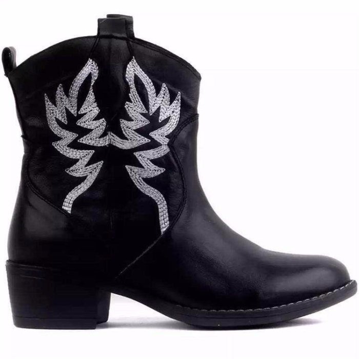 Classic Embroidered Cowboy Boots for Woman