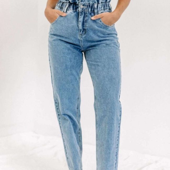 Women's Fashion High Waist Loose Jeans