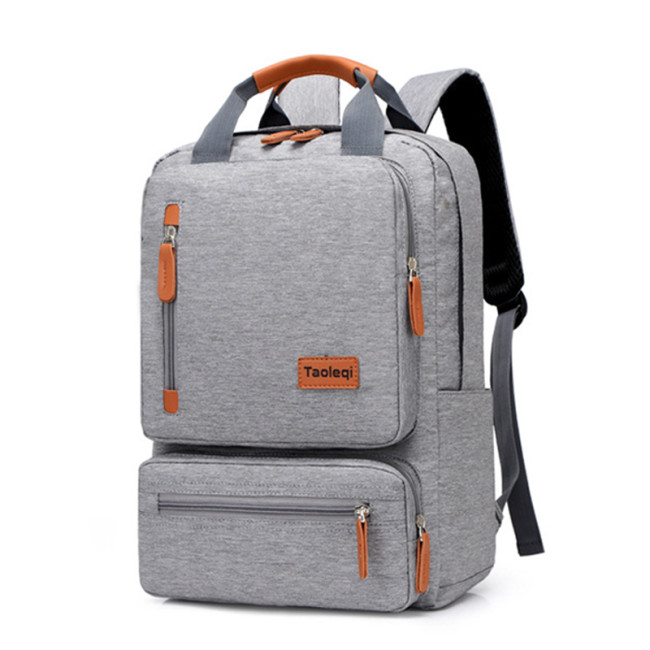 Hot Fashion Men Casual Computer Backpack Light 15.6 inch Laptop Lady Anti-theft Travel Backpack Gray Student School Bag