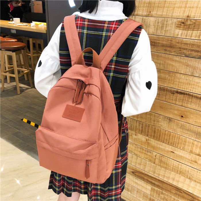 Students Backpack Women Plaid Pattern School Bag Softback Campus Style Rucksack Travel Bagpack Female