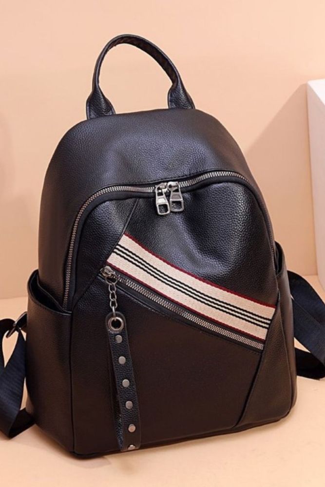 Fashion Leather Backpack Women Double Shoulder Bag Big Capacity Travel Backpacks Teenagers Boys Girls