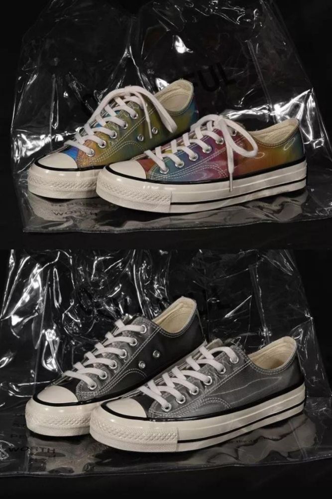 Seven Color Gradual Change Canvas Shoes for Female New Shoes Shoes