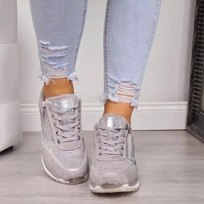 Women's Sports Sneakers Lace Up Comfortable Casual Shoes