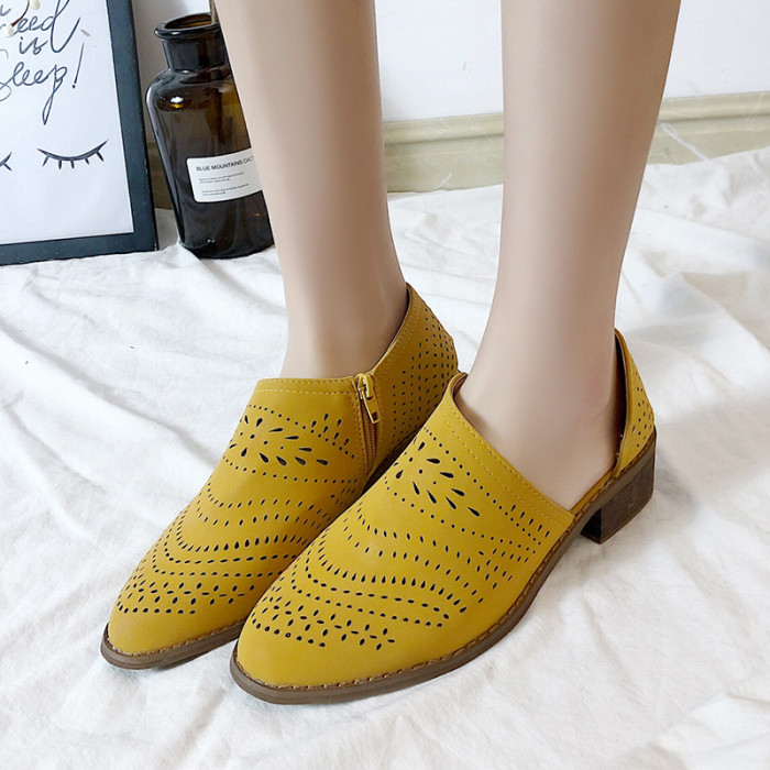 Women's Single New Style Hollow Fashion Casual Comfortable All-match Loafers