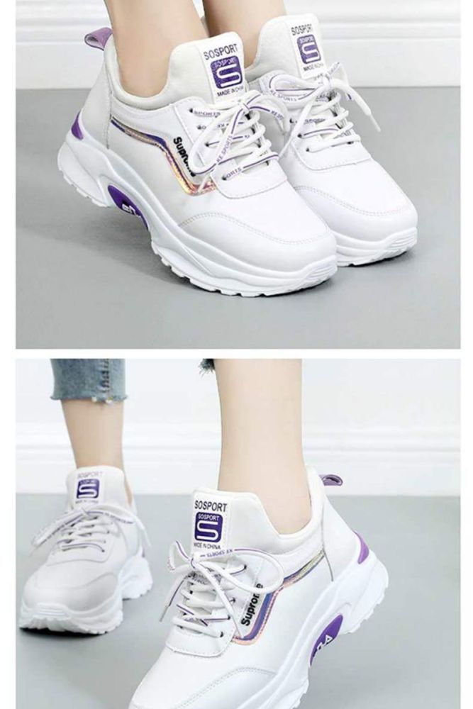 Hot Sale Woman High Platform Sneakers Fashion Breathable Casual Shoes