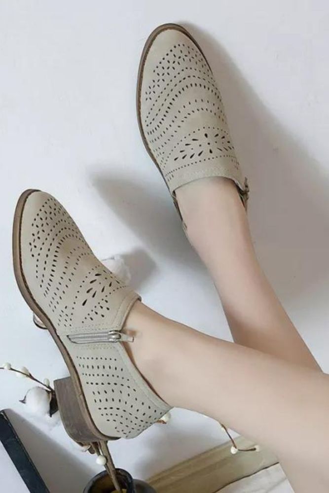 Women's Single New Style Hollow Fashion Casual Comfortable All-match Loafers