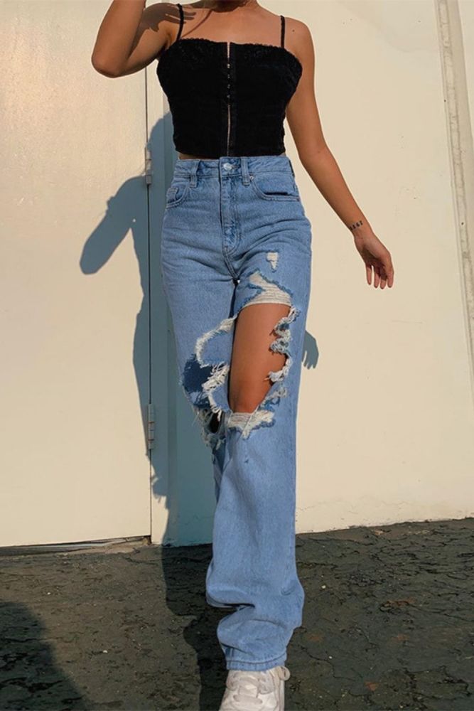Summer Hot Sale Ripped Jeans For Women